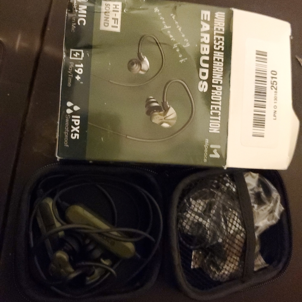 MIPEACE Bluetooth earplug Headphones, Neckband Wireless Earbuds earplugs-29db.